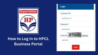 HPCL Business Portal Login Page